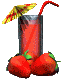gif of a strawberry cocktail